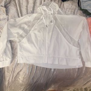 Lululemon white windbreaker